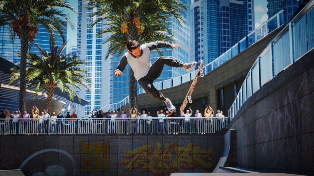 a skateboarder on the harbour map